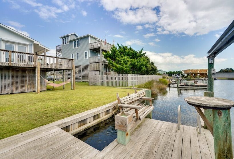 Frisco Coastal Paradise W/ Boat Dock & Water Views