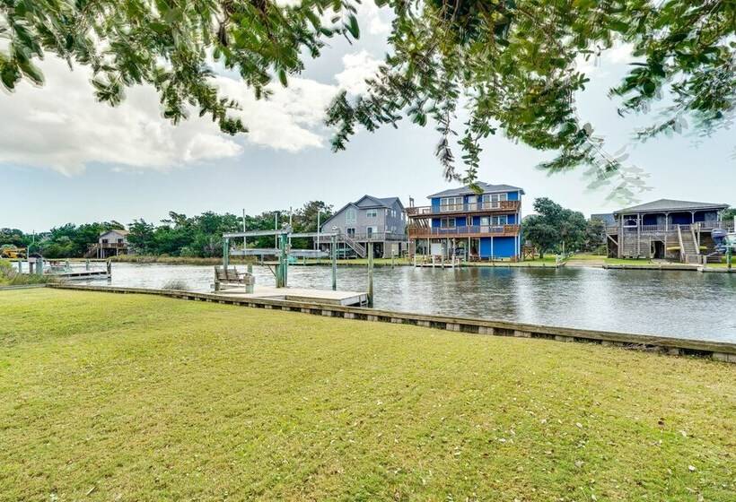 Frisco Coastal Paradise W/ Boat Dock & Water Views