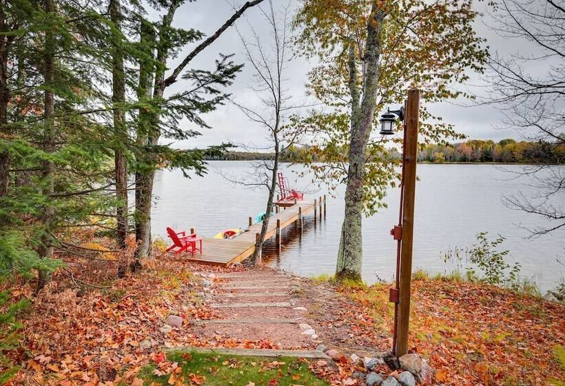 Lakefront Presque Isle Cabin W/ Private Dock