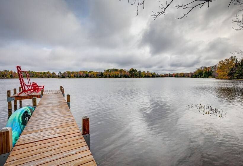 Lakefront Presque Isle Cabin W/ Private Dock