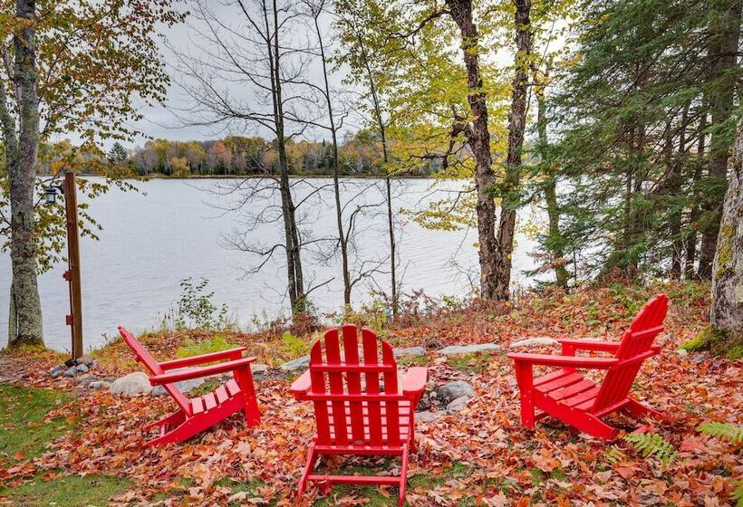 Lakefront Presque Isle Cabin W/ Private Dock