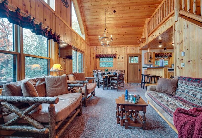 Lakefront Presque Isle Cabin W/ Private Dock