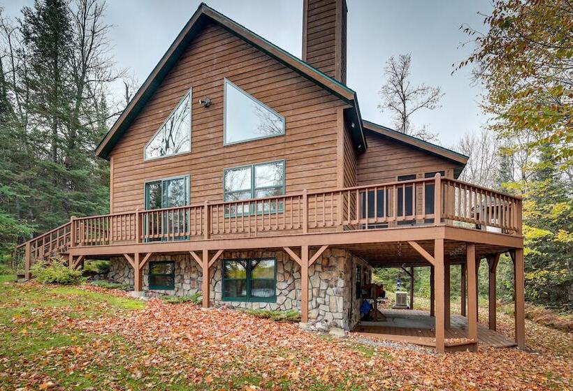 Lakefront Presque Isle Cabin W/ Private Dock