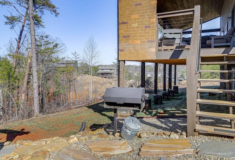 Hot Tub, Fireplace & Views: Sevierville Retreat!