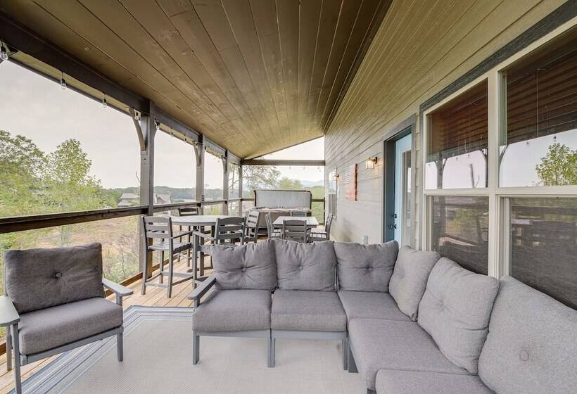 Hot Tub, Fireplace & Views: Sevierville Retreat!