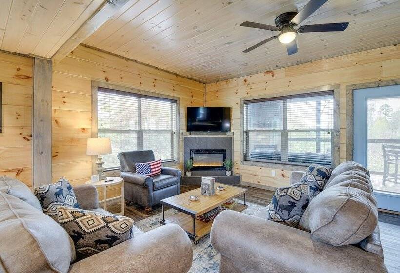 Hot Tub, Fireplace & Views: Sevierville Retreat!