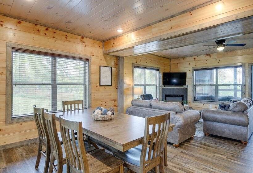 Hot Tub, Fireplace & Views: Sevierville Retreat!