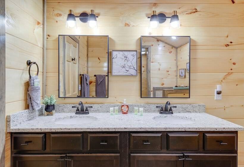 Hot Tub, Fireplace & Views: Sevierville Retreat!