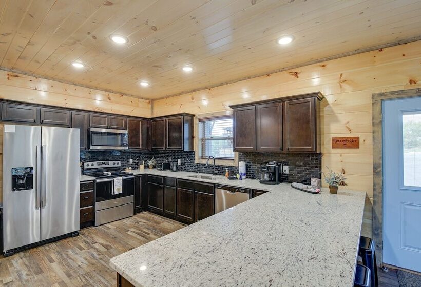 Hot Tub, Fireplace & Views: Sevierville Retreat!