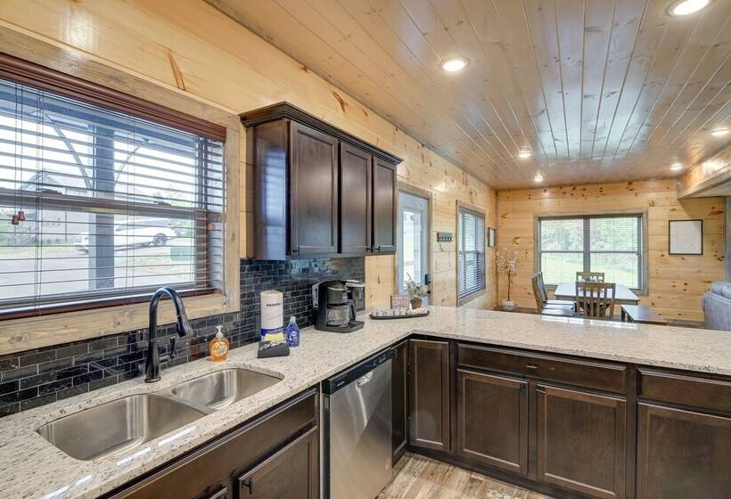 Hot Tub, Fireplace & Views: Sevierville Retreat!