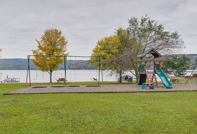 Pet Friendly Honeoye Cottage Rental: Walk To Lake!