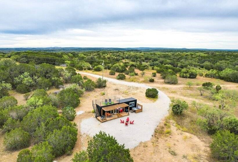 Remote Strawn Container Home With Hot Tub!