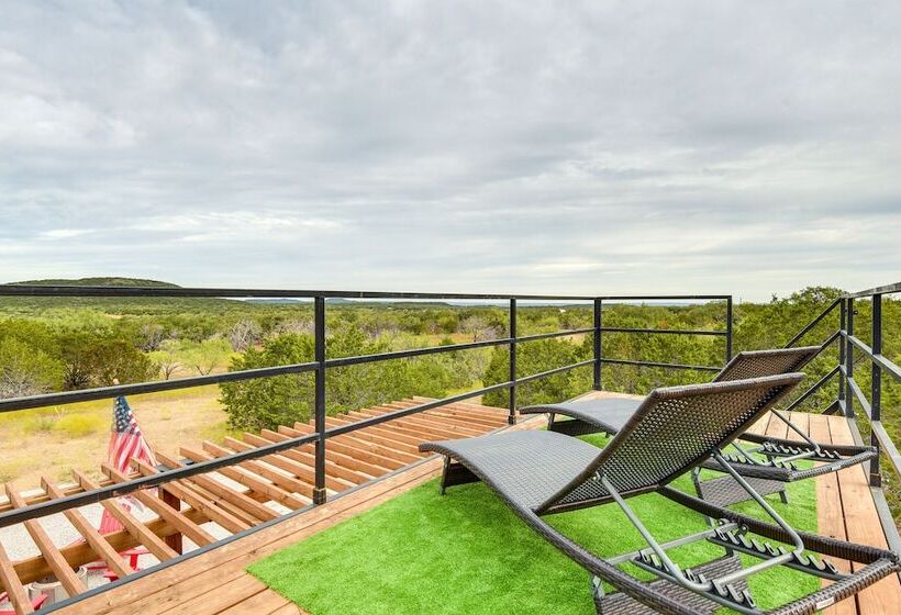 Remote Strawn Container Home With Hot Tub!