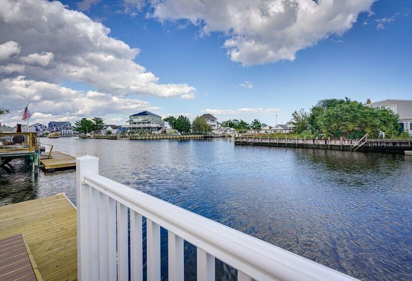 Waterfront Mystic Island Home W/ Boat Dock!