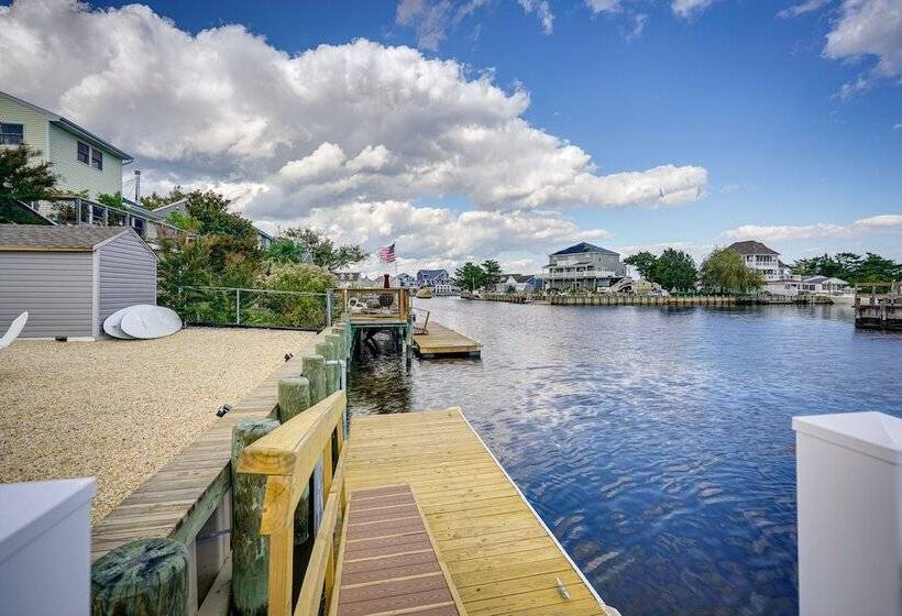 Waterfront Mystic Island Home W/ Boat Dock!