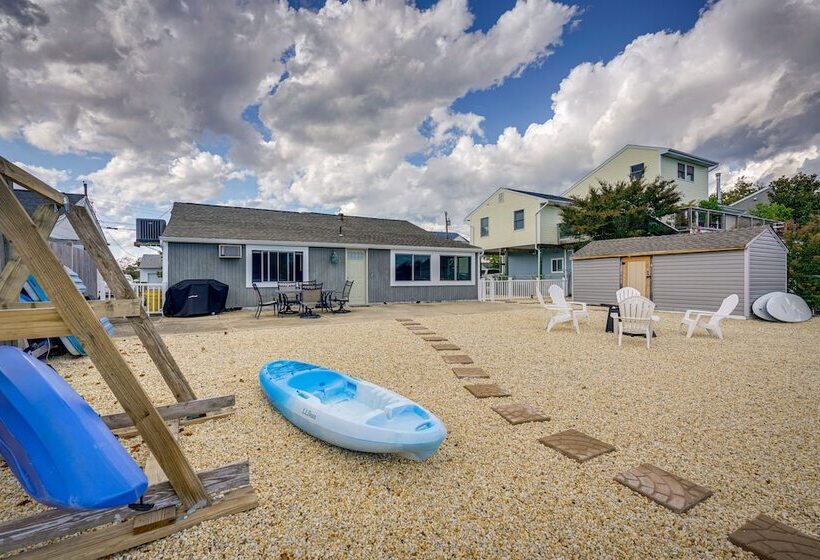 Waterfront Mystic Island Home W/ Boat Dock!