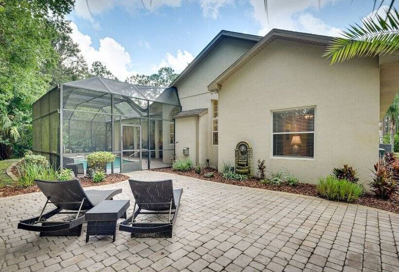 Breezy Palm Coast Golf Retreat W/ Pool + Lanai!