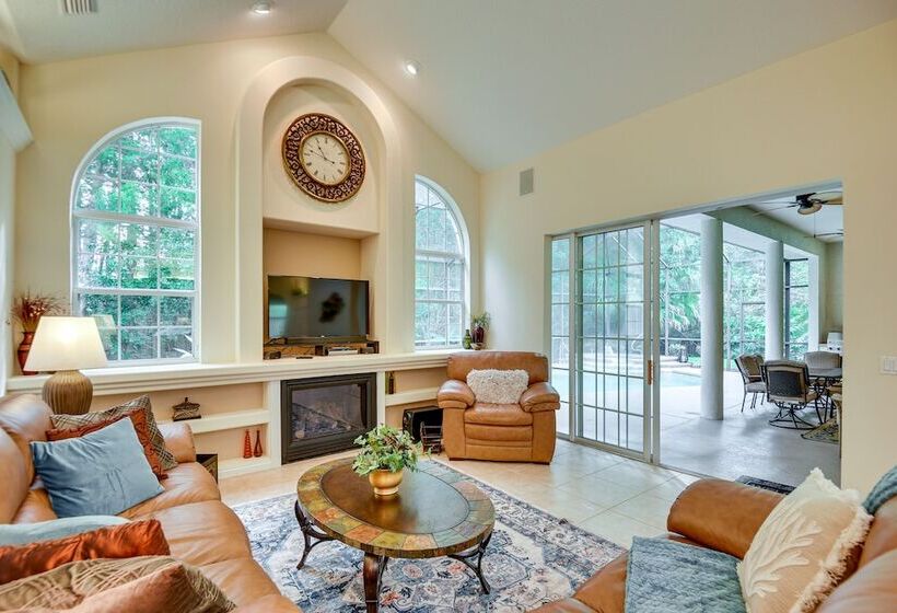 Breezy Palm Coast Golf Retreat W/ Pool + Lanai!