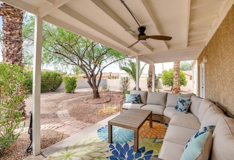 Community Perks & Patio: Sun Lakes Home!