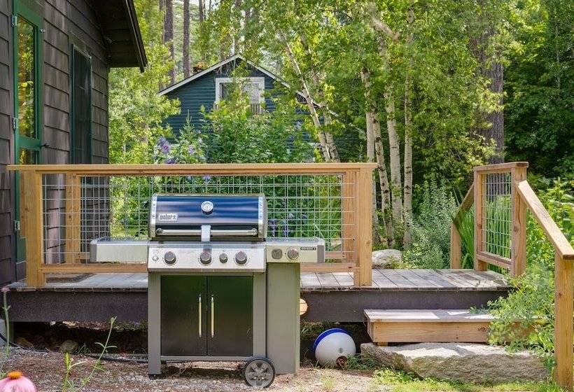 Lakefront Lovell Home W/ Dock: Walk To Town Beach!