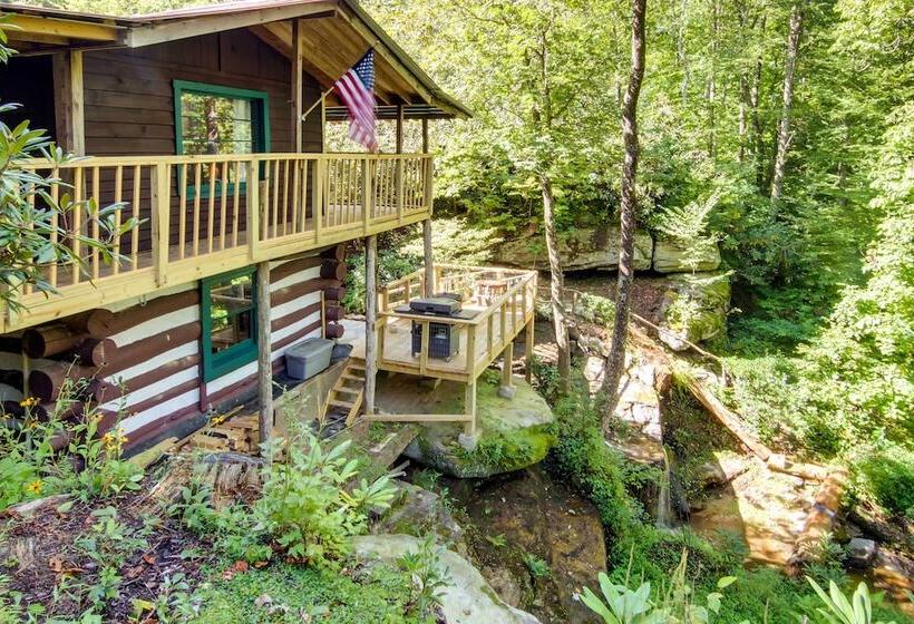 Pisgah Forest Cabin W/ Mountain + Waterfall Views!