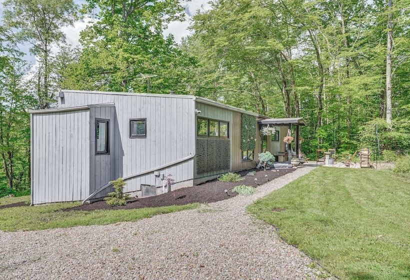 Alpine House  Modern Delevan Cabin On 2 Acres