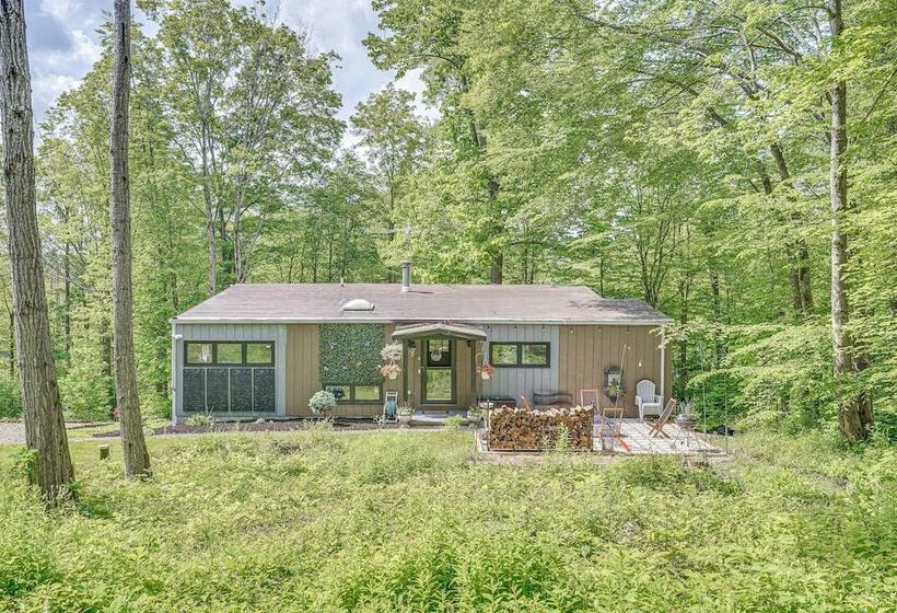 Alpine House  Modern Delevan Cabin On 2 Acres