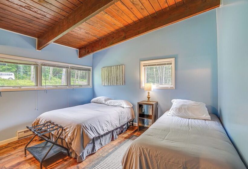 Alpine House  Modern Delevan Cabin On 2 Acres