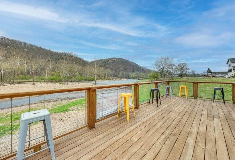 Riverfront Arkansas Abode W/ Deck & Grill!