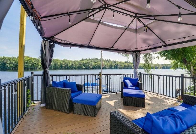 Riverfront New Hampshire Cottage W/ Boat Dock