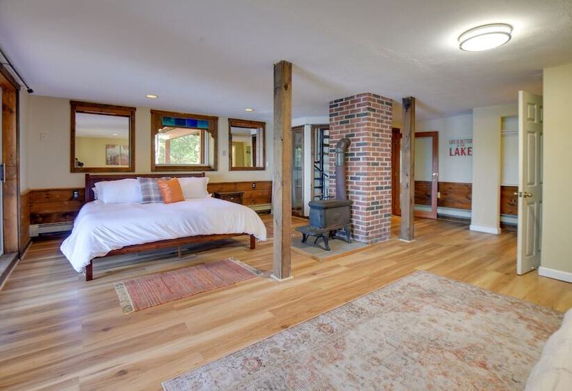 Waterfront New Durham Retreat: Swim Dock, Fire Pit