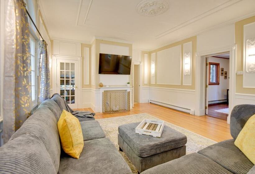 Waterfront New Durham Retreat: Swim Dock, Fire Pit