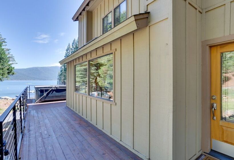 Westwood Lakefront Cabin W/ Hot Tub & Boat Dock!