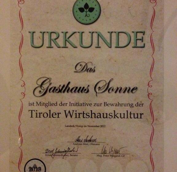 Отель Gasthaus Sonne