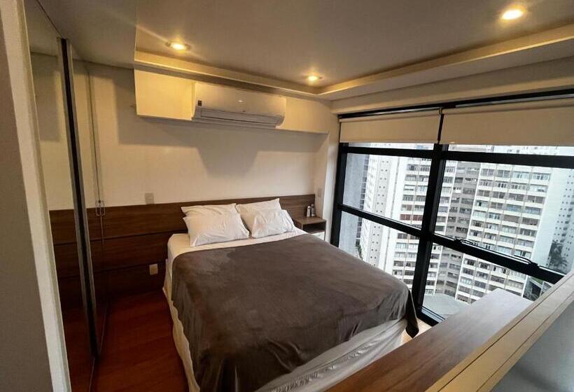 Flat Duplex Com Serviço De Camareira E Enxoval Completo   Ao Lado Do Parque Ibirapuera