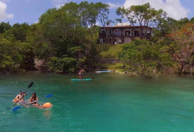 ホテル Secreto Bacalar Frente A La Laguna   Todo Incluido