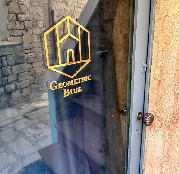 膳宿费 Geometric Blue