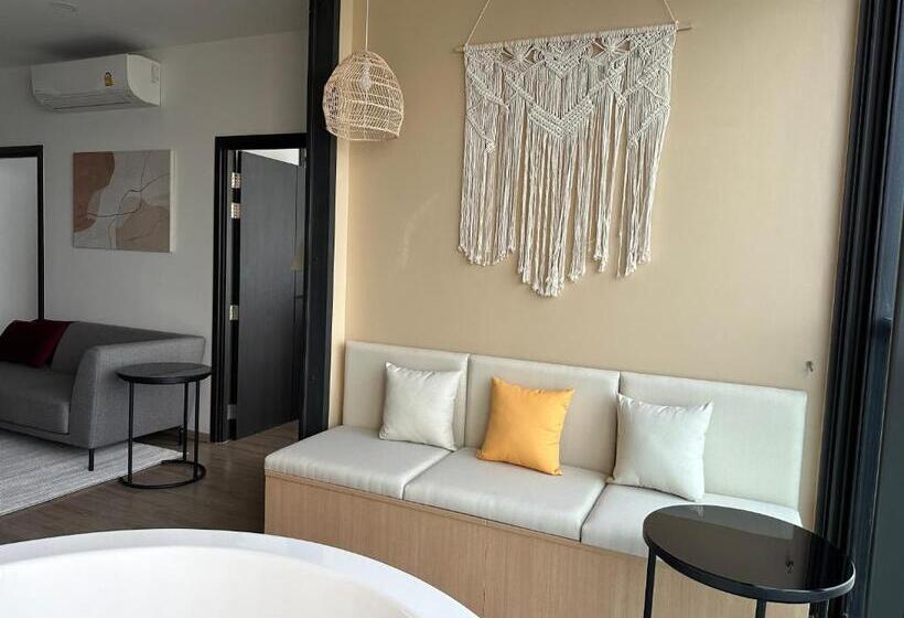 503 Edge芭提雅25层正海景大二房二厅二卫, 沙滩+步行街+购物中心