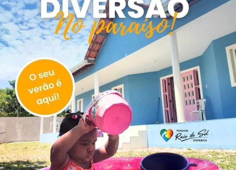 הוסטל Pousada Raio De Sol   Ilha De Itaparica  Catu á 150 M Da Praia