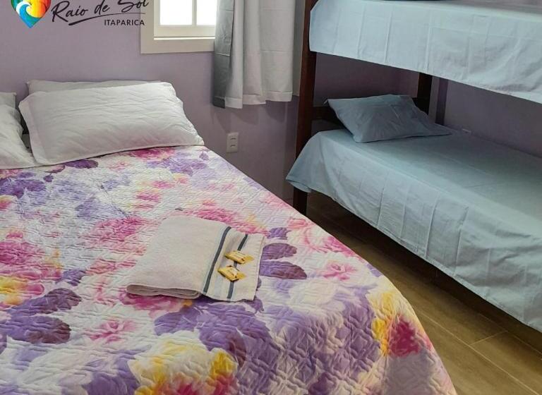 הוסטל Pousada Raio De Sol   Ilha De Itaparica  Catu á 150 M Da Praia