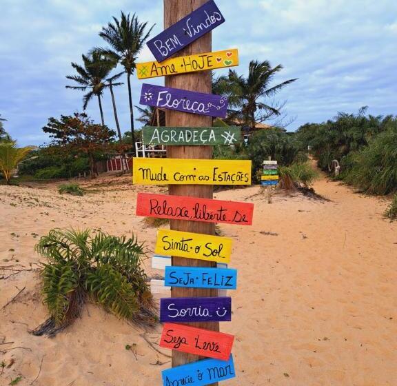 הוסטל Itaúnas Pousada Nossa Palhoça