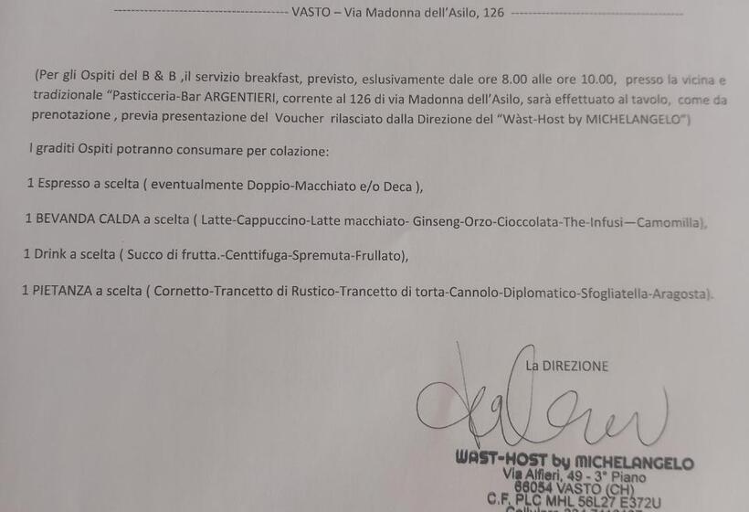 ベッドアンドブレックファースト Wast Host By Michelangelo