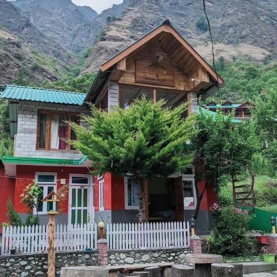 酒店 All View Cottage Tirthan Valley River Side