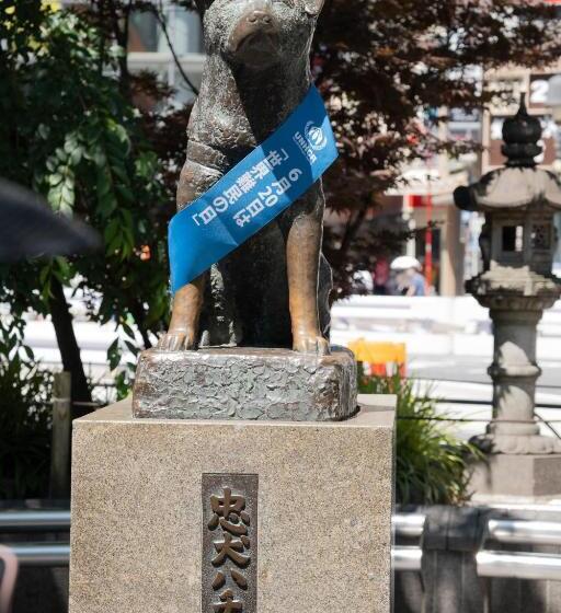 渋谷中心!駅まで4分! 最大7人可!無料モバイルwifi!おしゃれなオープンバルコニー