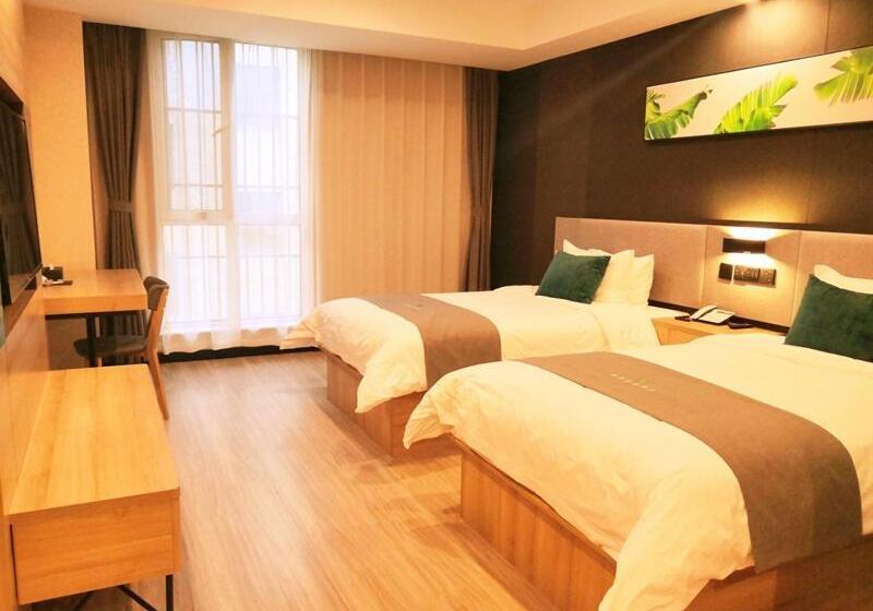 בית מלון כפרי Thank Inn Zaozhuang Tengzhou Jinghe Road Zhenai Mall