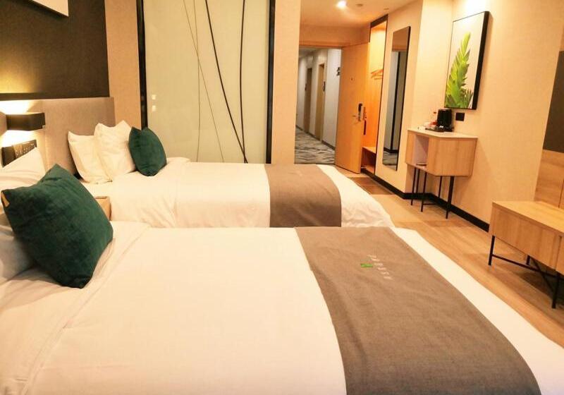 בית מלון כפרי Thank Inn Zaozhuang Tengzhou Jinghe Road Zhenai Mall