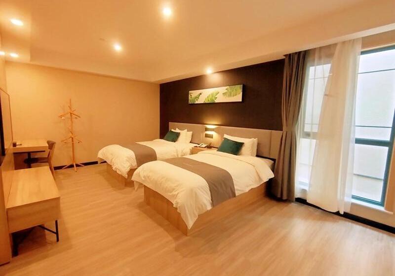 בית מלון כפרי Thank Inn Zaozhuang Tengzhou Jinghe Road Zhenai Mall