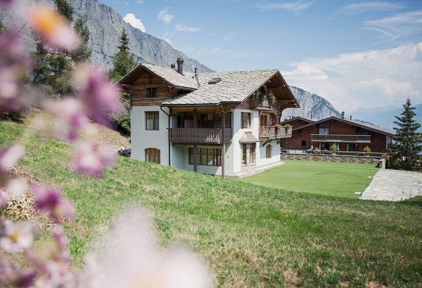 ホテル Hôtel De L Ardève & Chalet Kalbermatten