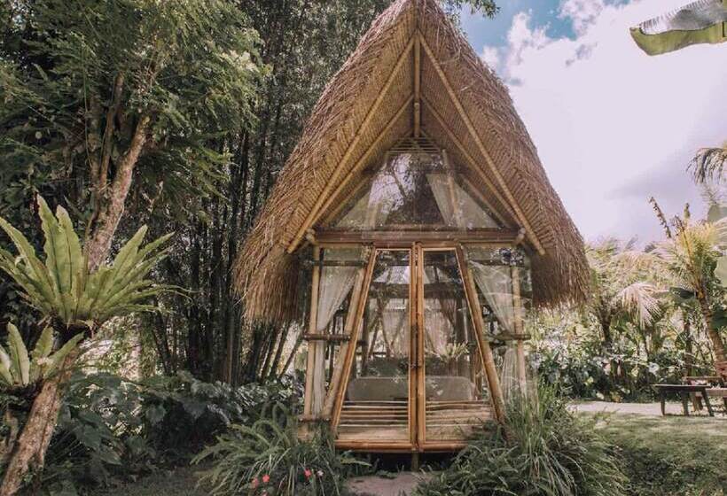 住宿加早餐  Hideout Eco Bamboo House Bali