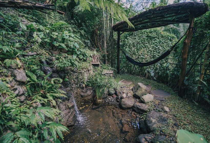 住宿加早餐  Hideout Eco Bamboo House Bali